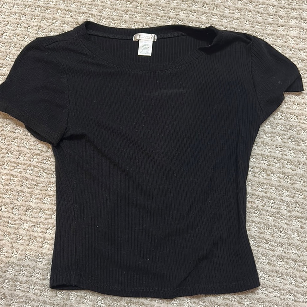 Black crop top